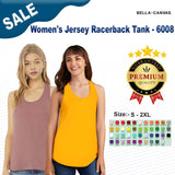 BELLA + CANVAS® Women's Jersey Racerback Tank - 6008
