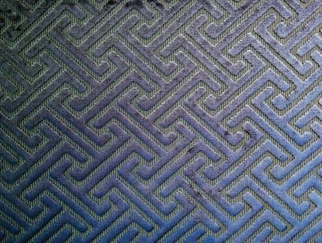1 Yard Trident Cut Velvet Fabric