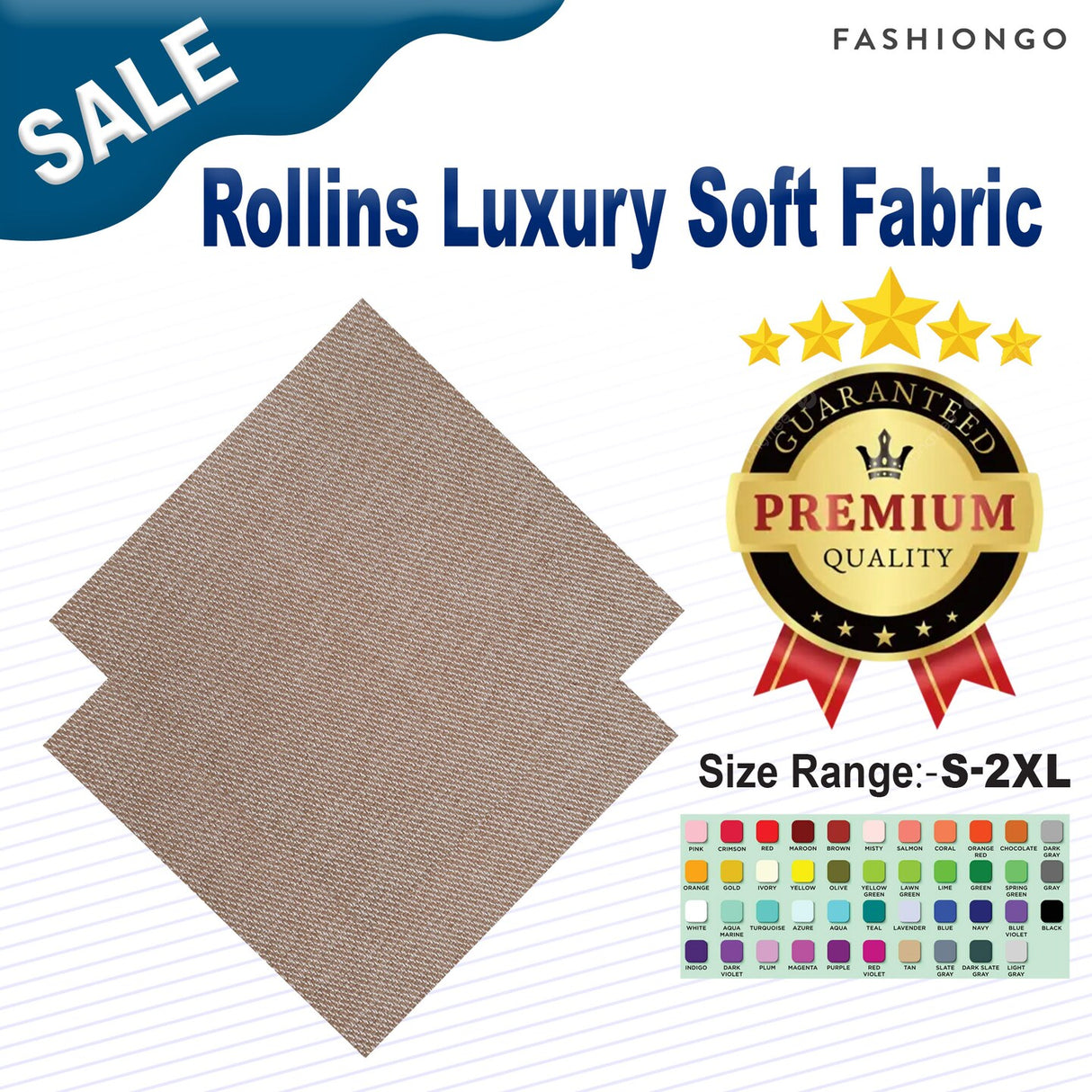 1 Yard Rollins Luxury Soft Fabric