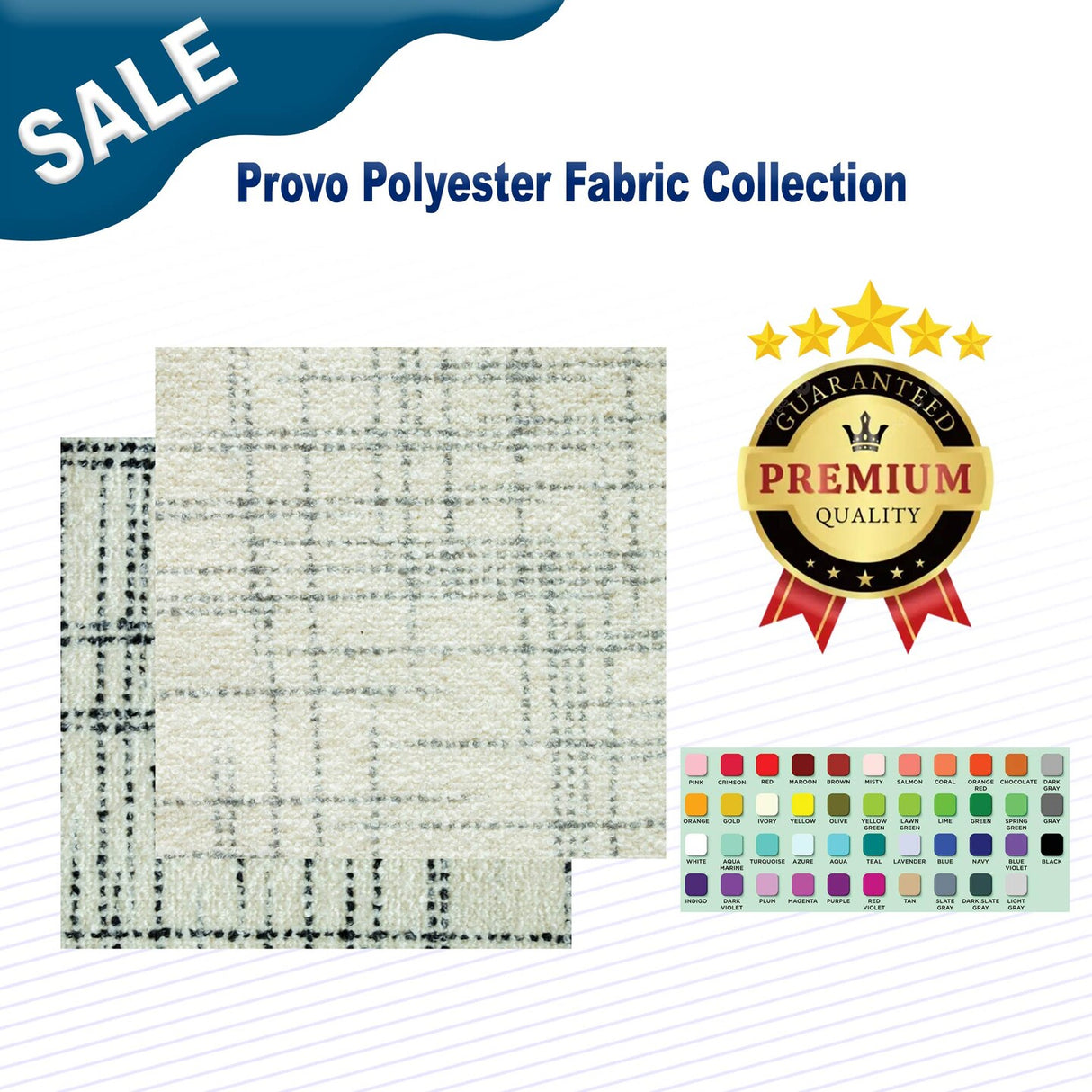 1 Yard Provo Polyester Fabric Collection