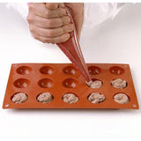 Silikomart Silicone Sphere Mold, Transparent Top with 5 Cavities, Each with Hole Size: Each Cavity 48mm