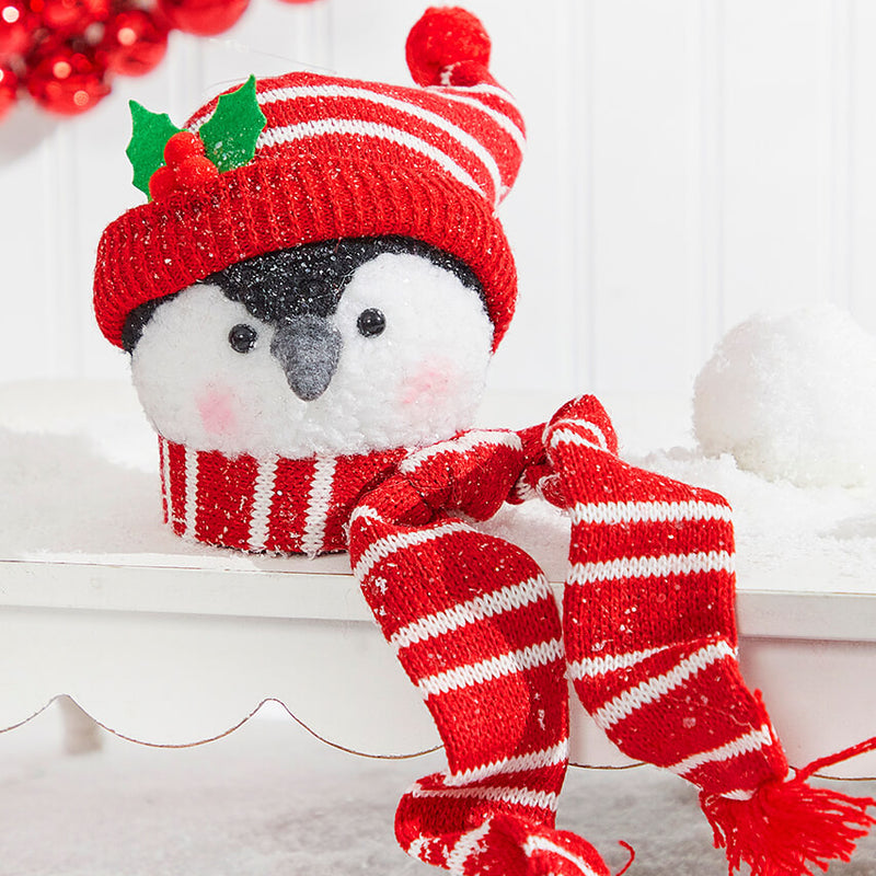 6 Inch Penguin Head Ornament Decorative Christmas Hanging Ornament