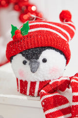 6" Penguin Head Ornament
