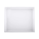 Elite Global Solutions Modern European White Rectangular Bin, 12" x 10" x 2"