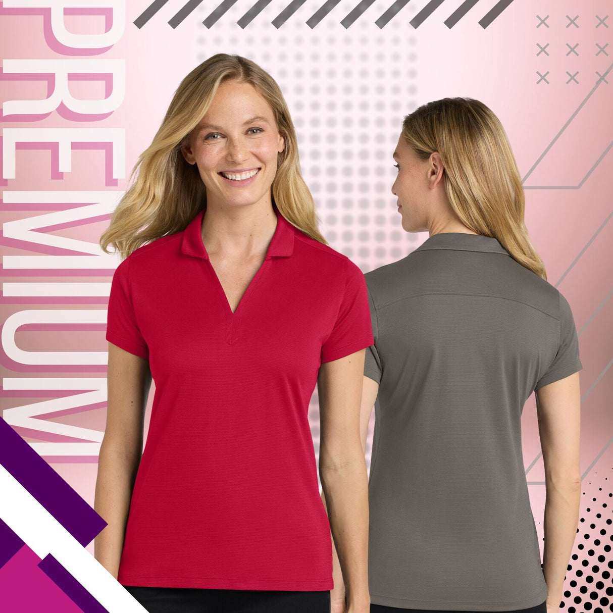 Port Authority® Women's Rapid Dry Mesh Polo Moisture Wicking Breathable Office Shirt