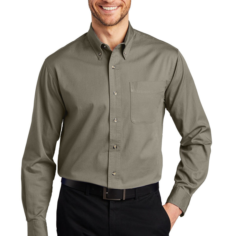 Port Authority® Tall Long Sleeve Denim Shirt