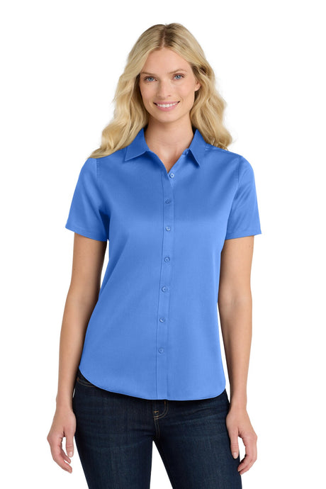 Port Authority® Short Sleeve SuperPro React Twill Women Shirt