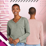 District® Perfect Tri Fleece V-Neck Womens Sweatshirt