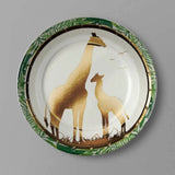 Sophisticated Safari Giraffe Paper Dessert Plates 8 Count Jungle Theme 7 Inch