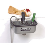 Nemco 77316-10 10 3/8" Ice Cream Dipper Well and Faucet Set