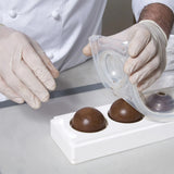 Silikomart Silicone Sphere Mold, Transparent Top with 5 Cavities, Each with Hole Size: Each Cavity 48mm