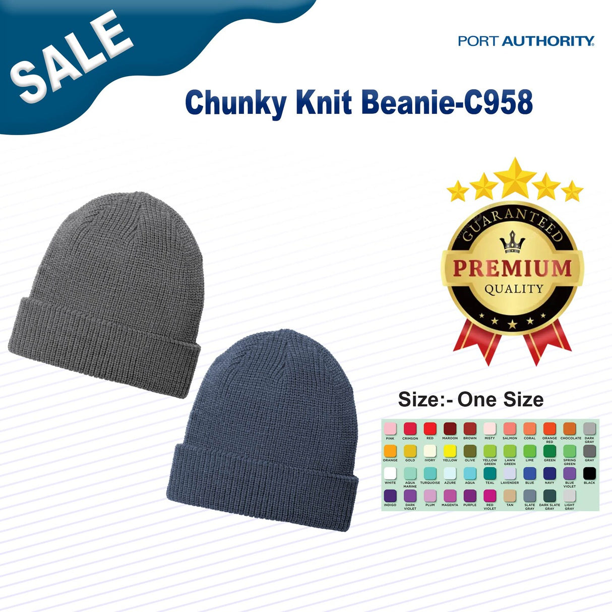 Port Authority® Chunky Knit Beanie