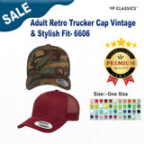 YP Classics® Adult Retro Trucker Cap Vintage & Stylish Fit
