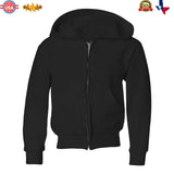 JERZEES® NuBlend Youth Full-Zip Hooded Sweatshirt