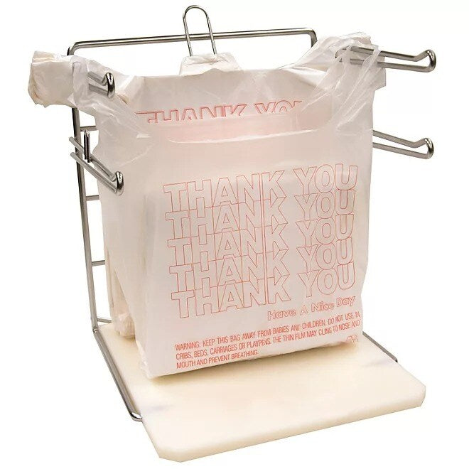 Small T Shirt Carry Out Bags 7 x 5 x 15 Inch Thank You Print