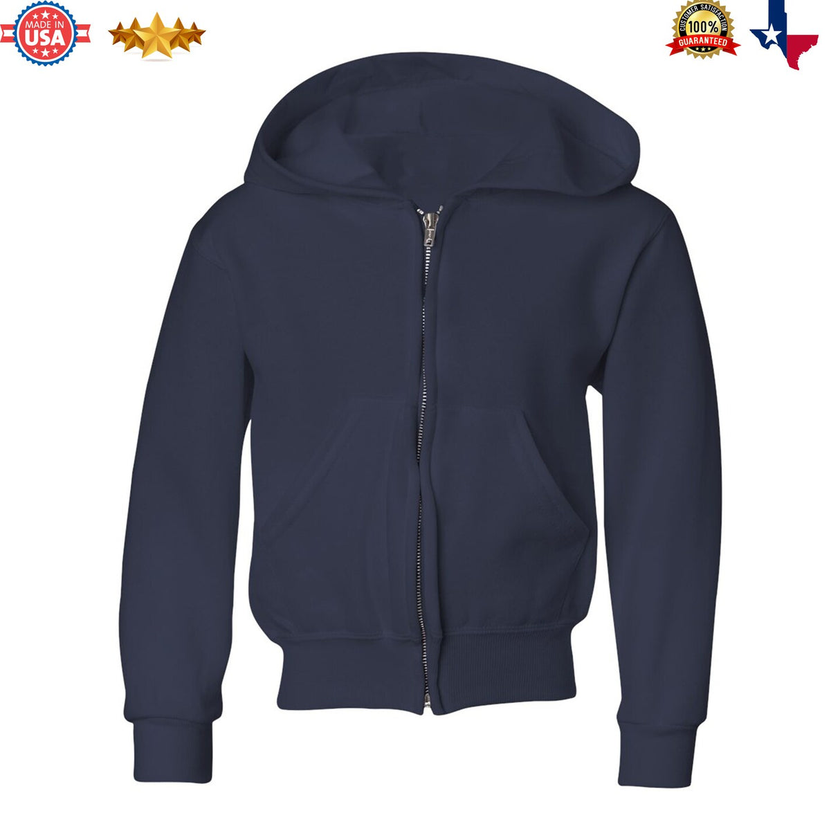JERZEES® NuBlend Youth Full Zip Hooded Sweatshirt