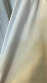 Solid Poly Cotton White Lining Fabric - White, 58"/60" Width (1 Yard)