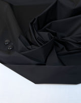 Black Waterproof Polyamide Jacket Fabric