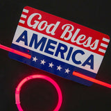 12 Pc. 8" Religious Patriotic Glow Stick Bracelets with Card for 12