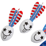 1 1/2" x 4 1/2" Mini Patriotic Red, White & Blue Foam Missiles 24 Pc.