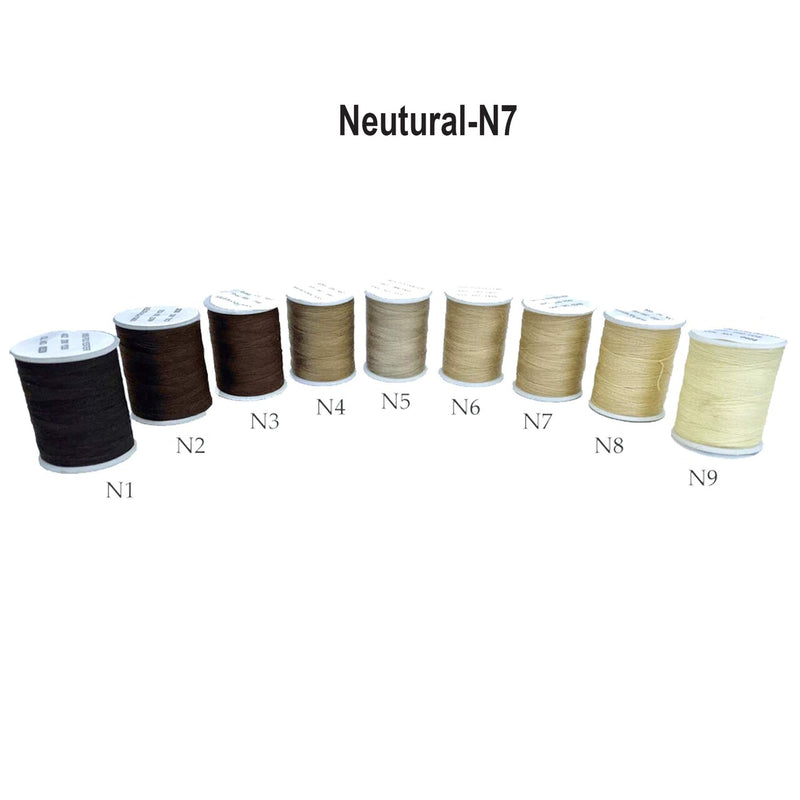 200 Yards Neutral Colored Polyester Thread Small Spool for Multi Purpose Projects