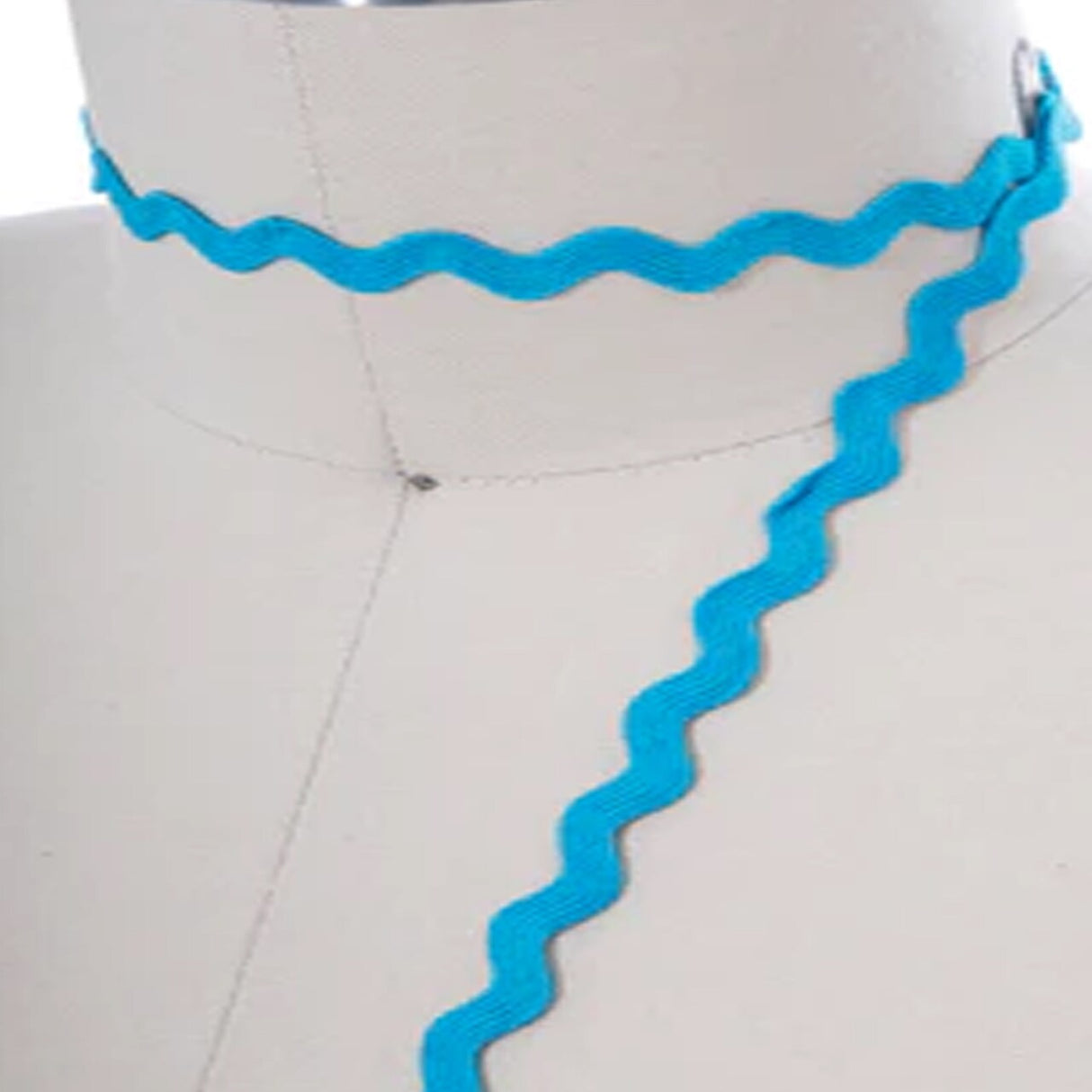 3 Yards Aqua Blue Ric Rac Ribbon Trim Decorative Zigzag Ribbon for Crafts & Sewing