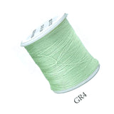 200 Yards Fine Green Polyester Thread Small Spool for Lightweight Fabrics