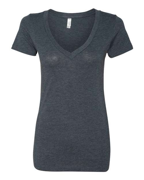 Next Level Women's Triblend Deep V-Neck T-Shirt