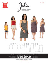 Sewing Pattern Beatrice Tanks and Dresses by Jalie