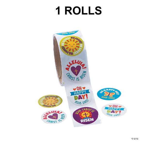 He Lives Sticker Roll 100 Pc.