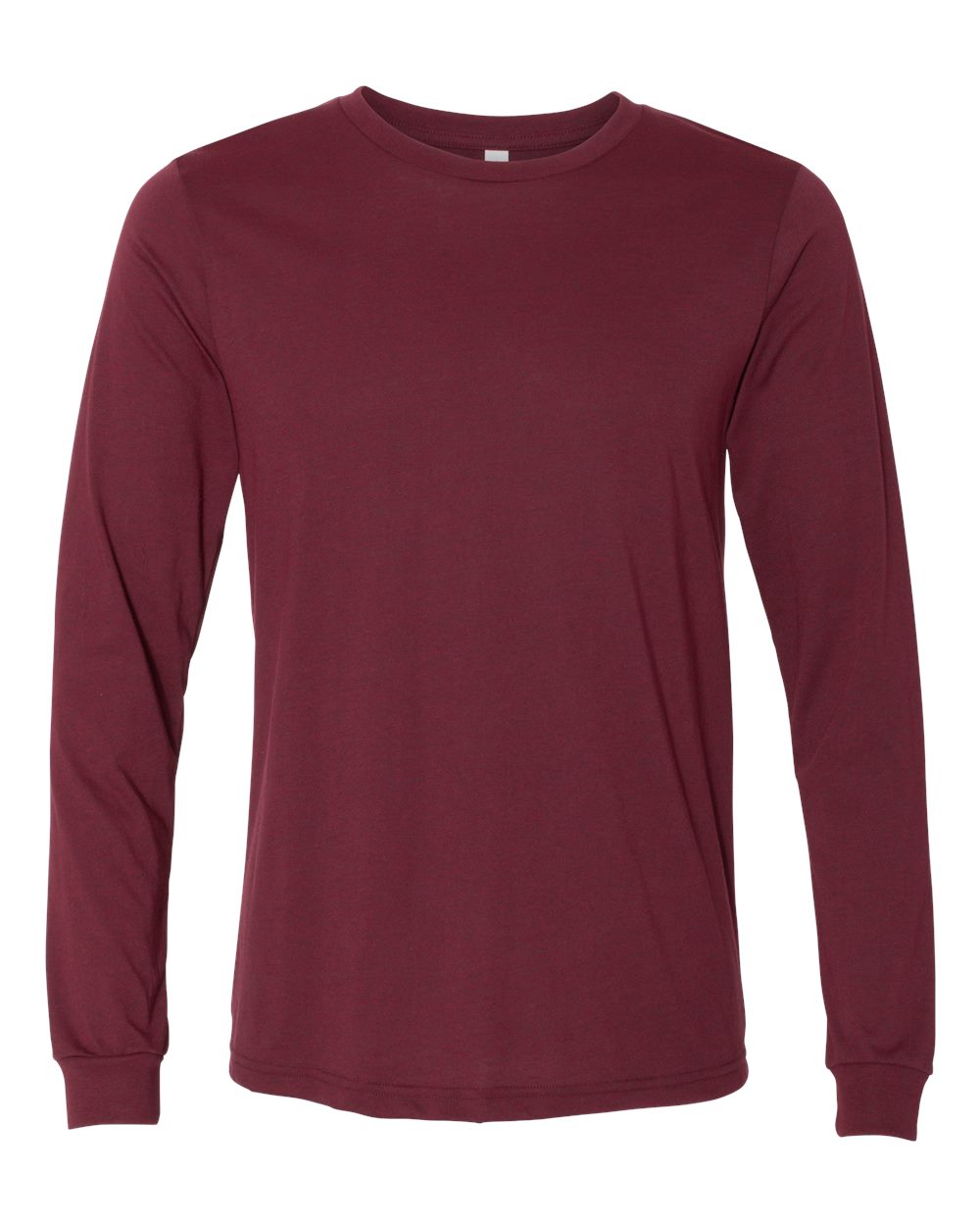 BELLA + CANVAS® Heather CVC Crewneck Long Sleeve Tee