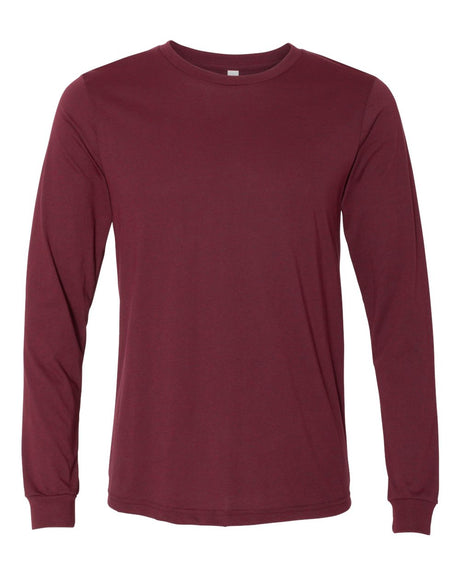 BELLA + CANVAS® Heather CVC Crewneck Long Sleeve Tee