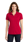 Sport-Tek® Women's Posi Charge Racer Collared Short Sleeve Mesh Polo