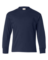 Hanes® Authentic Youth Crew Neck Long Sleeve T-Shirt