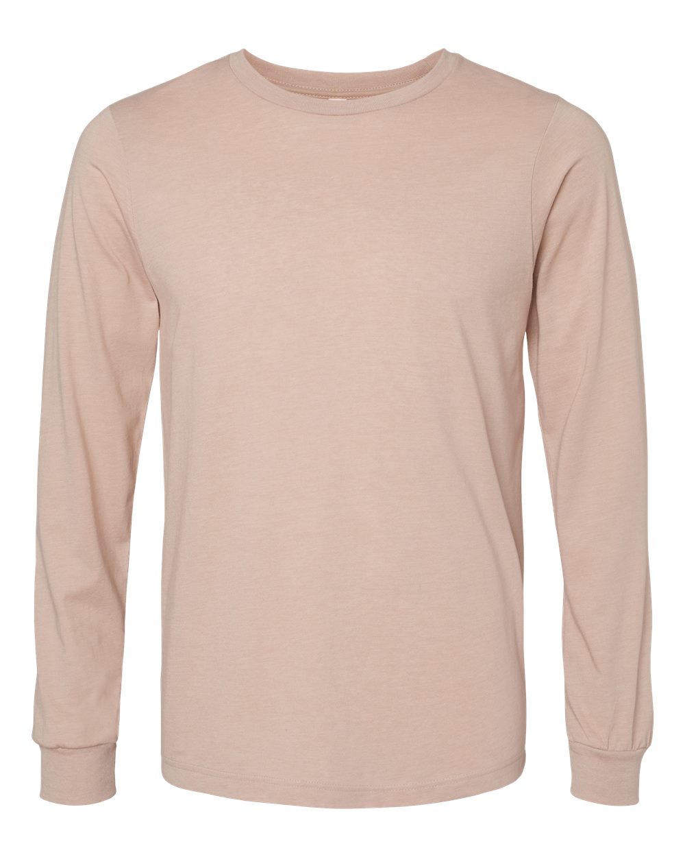 BELLA + CANVAS® Heather CVC Crewneck Long Sleeve Tee