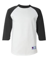 Champion® Three-Quarter Raglan Sleeve Baseball T-Shirt