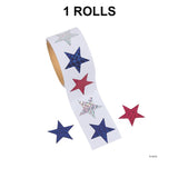 Prismatic Star Sticker Roll 100 Pieces