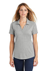 Sport-Tek® Women's PosiCharge Tri-Blend Wicking Collared Short Sleeve Polo