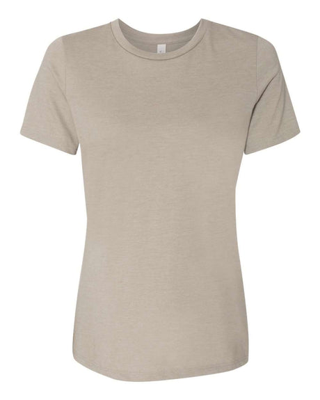 BELLA + CANVAS® Women's Relaxed Fit Heather CVC Crewneck Tee