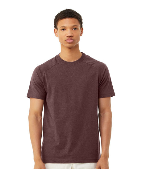 BELLA + CANVAS® Crewneck Short Sleeve Heather CVC Raglan Tee