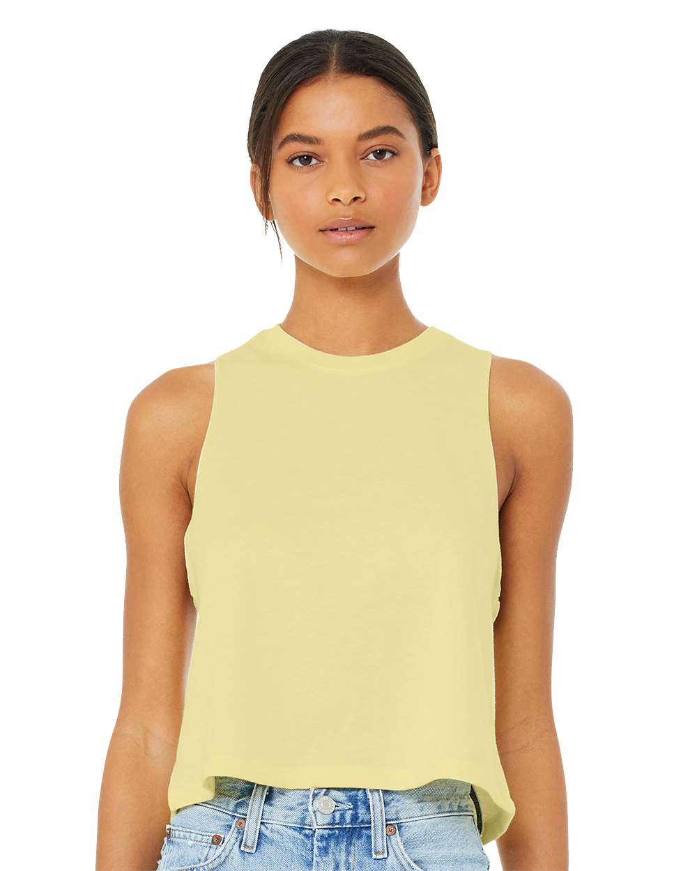 BELLA + CANVAS® Women's Racerback Crewneck Crop Tank - 6682