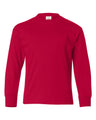 Hanes® Authentic Youth Crew Neck Long Sleeve T-Shirt