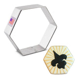 Ann Clark Hexagon Cookie Cutter, 3 1/2" 3 1/2"