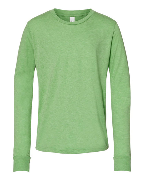 BELLA + CANVAS® Youth Triblend Long Sleeve Crewneck Tee - 3513Y