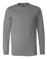 BELLA + CANVAS® Heather CVC Crewneck Long Sleeve Tee