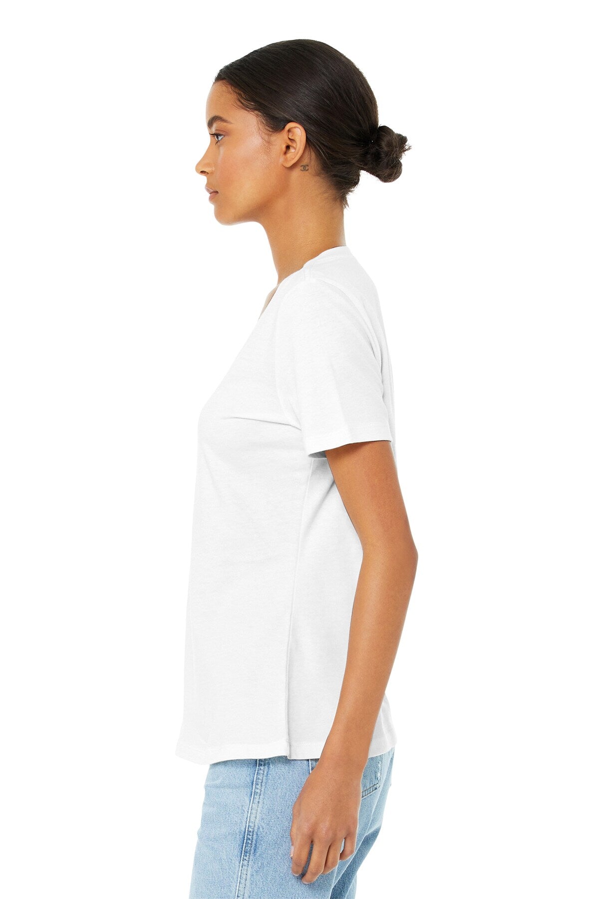 Women’s Relaxed Jersey Short Sleeve V-Neck Tee | RADYAN®