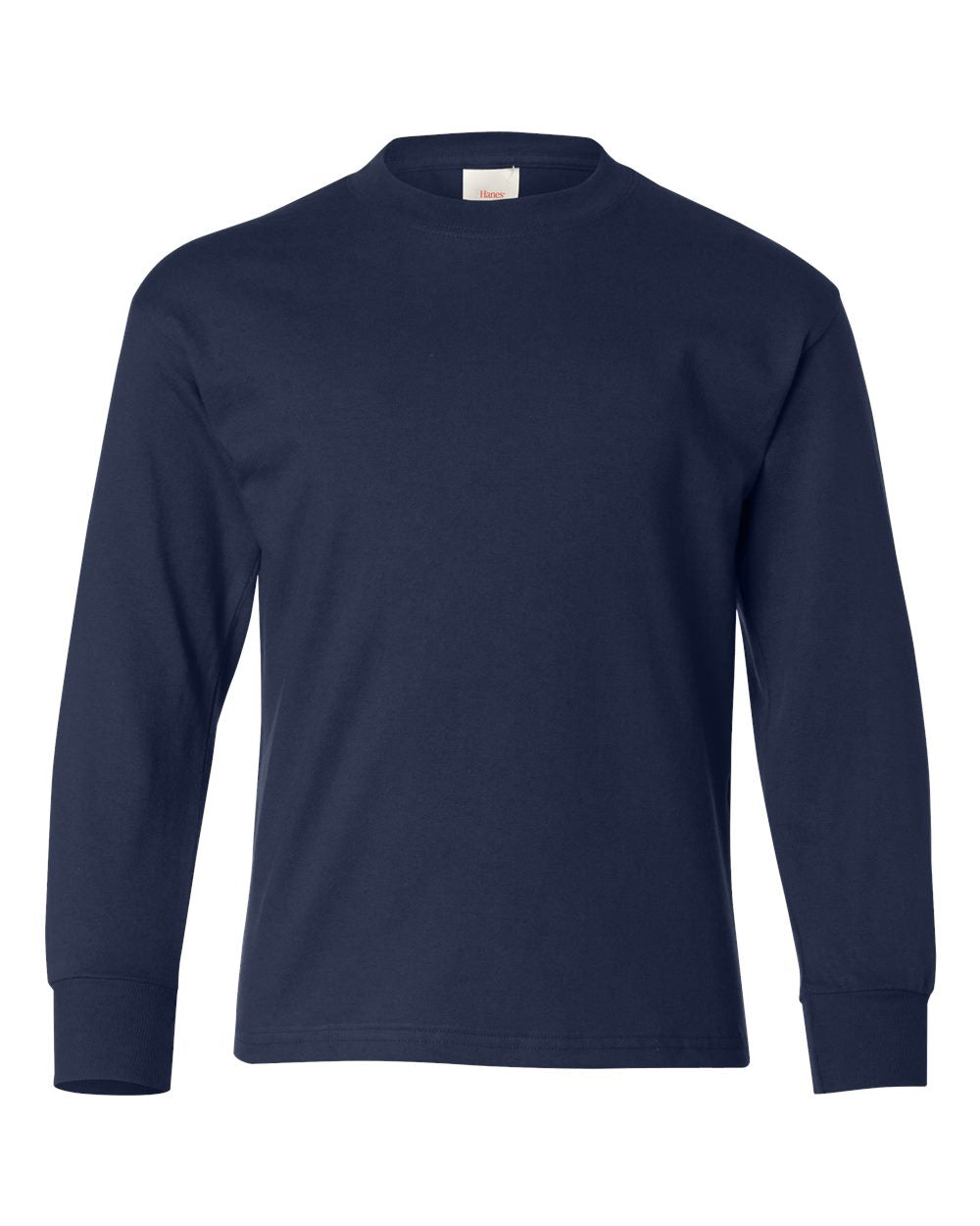 Hanes® Authentic Youth Crew Neck Long Sleeve T-Shirt