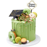 Graduation The Future is Bright Hat Set Cake Kit with Diploma Pics - 4-piece set