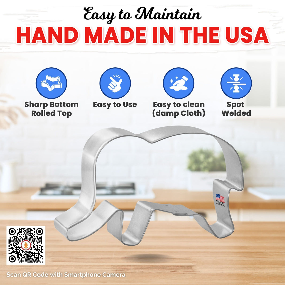 Elephant Cookie Cutter 4 in B971