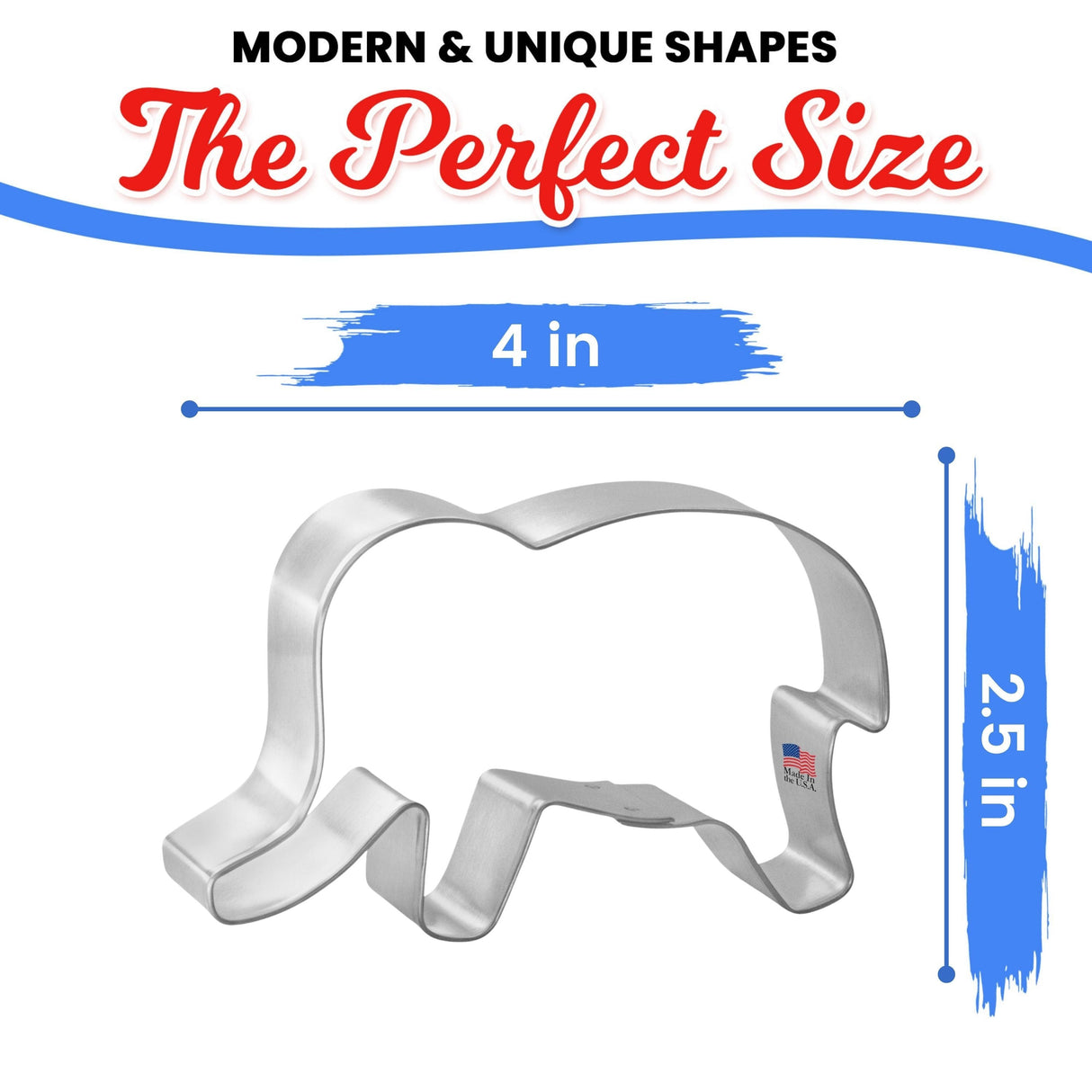 Elephant Cookie Cutter 4 in B971